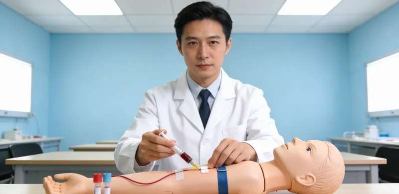 江山护士进行静脉采血用于基因检