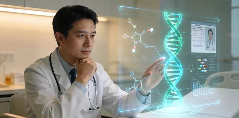 象征前列腺癌多种治疗途径的示意