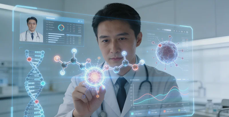 牡丹江患者与家人一起阅读基因检