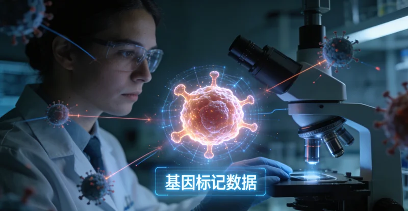 基因检测实验室内部测序仪器工作