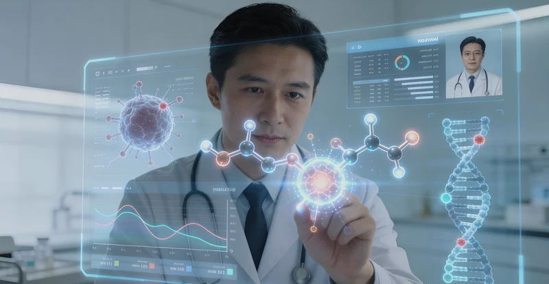 东乌旗患者与医生共同查看基因检