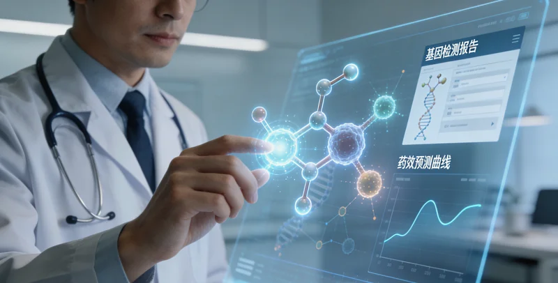 根河医生向患者讲解BRAF基因