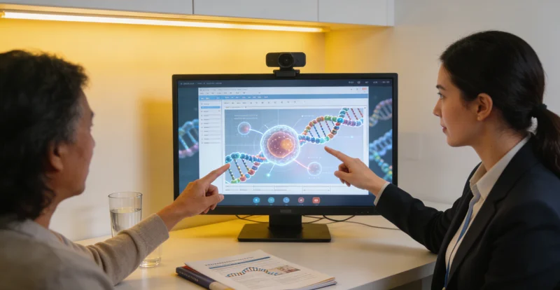 格尔木遗传咨询师为夫妇解读基因