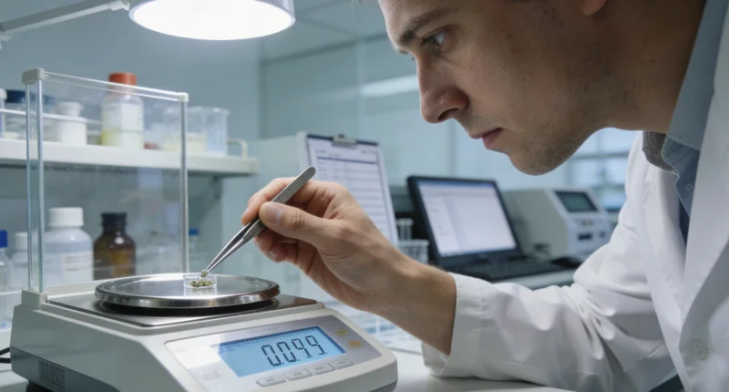 正规基因检测实验室内部工作场景