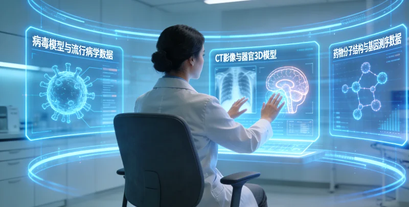 四会市民查看肺部CT报告，显示