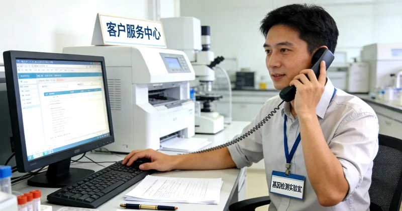 潜山家庭进行遗传健康咨询场景