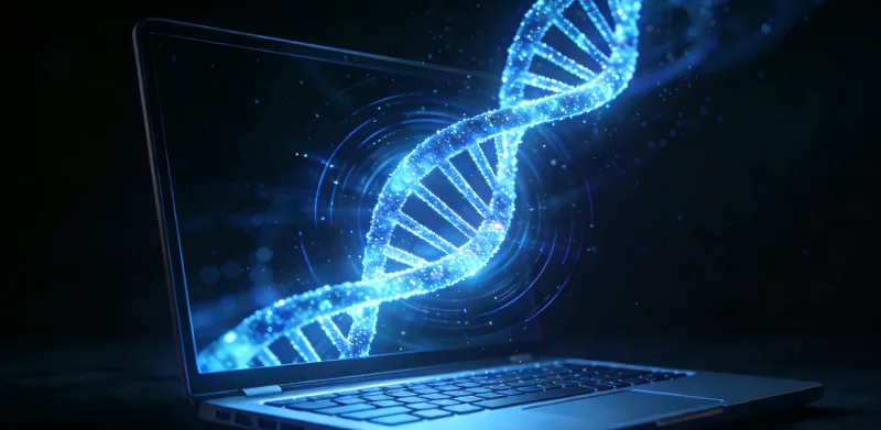 寓意生命与选择的DNA抽象艺术