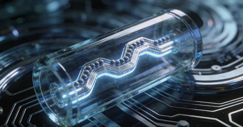 基因测序与DNA双螺旋结构示意