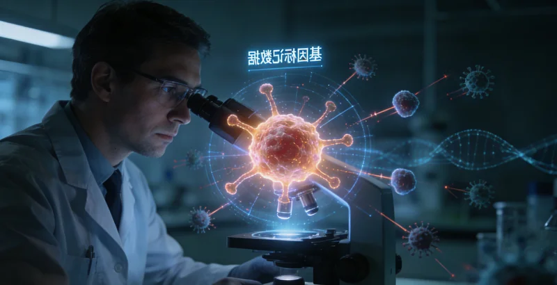 尚志肺癌基因检测原理示意图,展