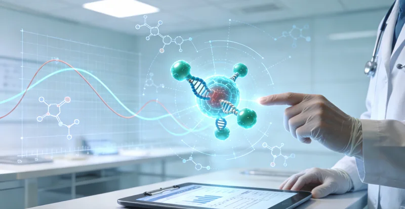 芒市病理医生在显微镜下观察淋巴
