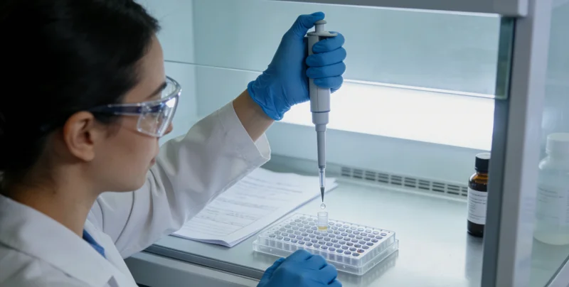 涟源基因检测采样过程示意图