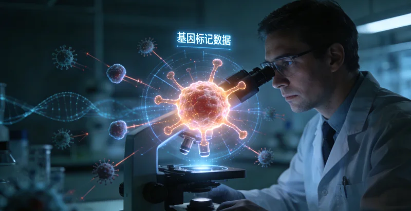 东营医院病理科医生处理肺癌组织