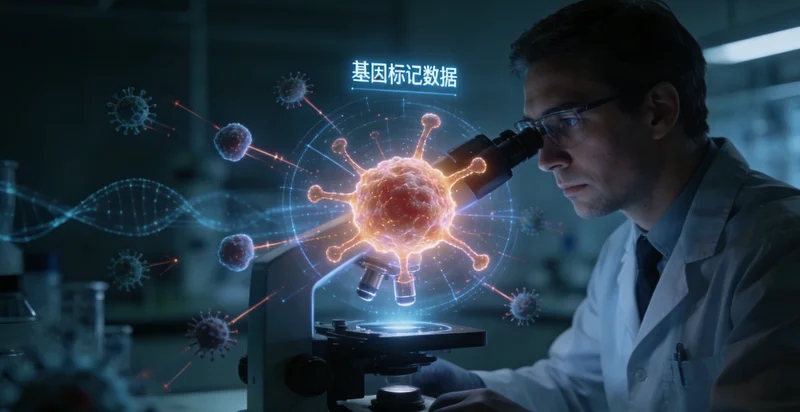 乐清医生与患者查看基因检测报告