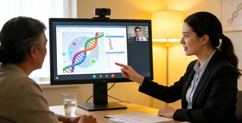 巴林左旗居民在医院进行遗传咨询