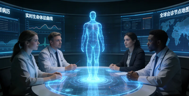 龙井患者与医生共同讨论治疗方案