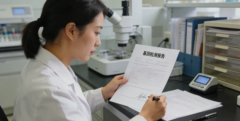 北京医学检验室中医生手持基因报