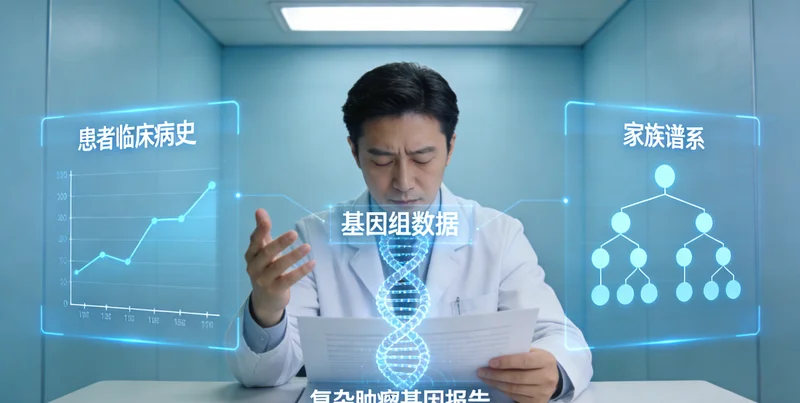 唐山家庭共同查看基因检测报告并