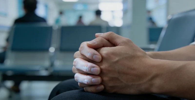 龙泉市民在医院与医生进行遗传咨