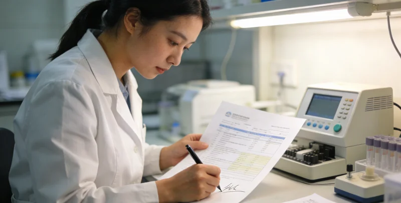 伊宁市民查看基因检测报告并接受