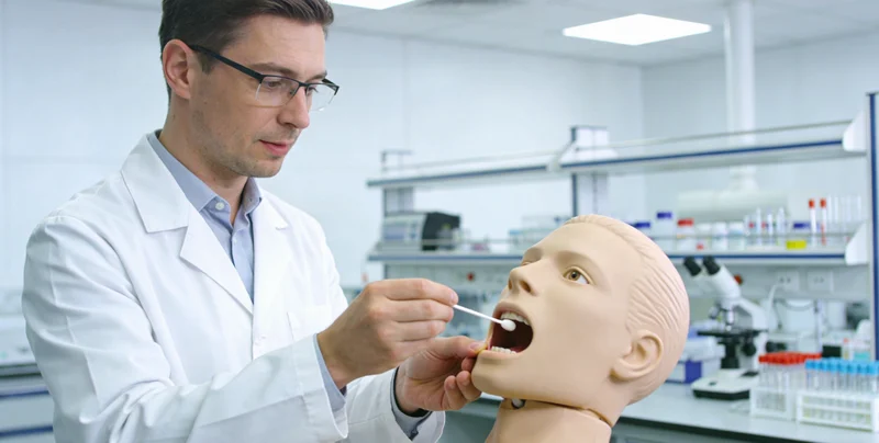 龙口基因检测采样流程示意