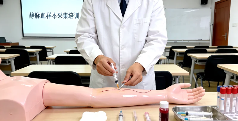 凌海护士进行基因检测静脉血采样
