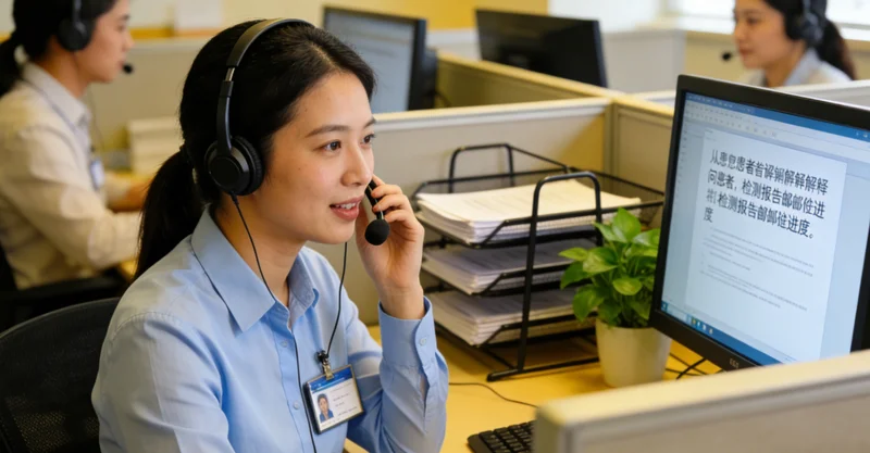 潮州家庭正在与医疗专家进行遗传