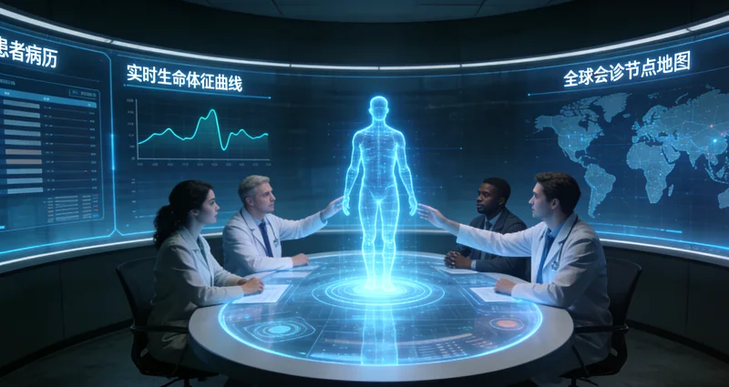 上海医生与患者解读检测报告场景