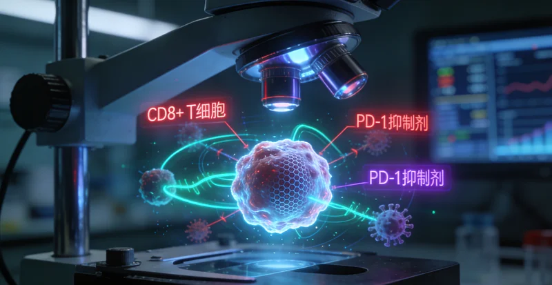 察右中旗医院病理科医生查看肺癌