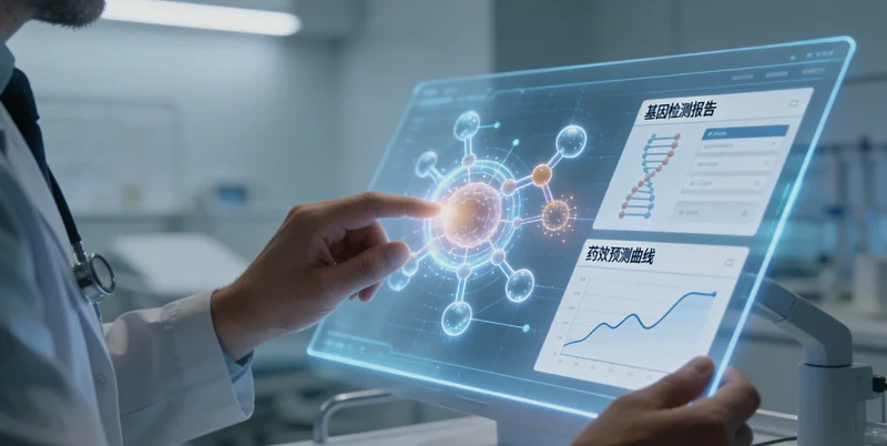 乳山医院医生为患者讲解肺癌基因