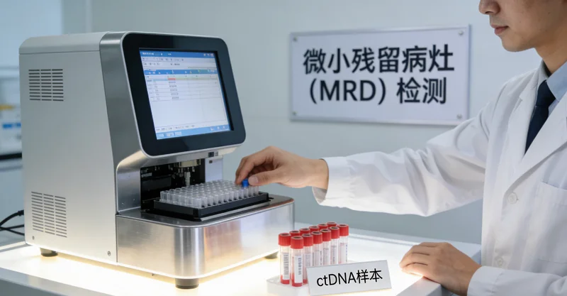 护士为患者抽取基因检测血样准备