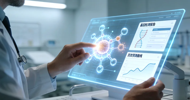 阿荣旗家庭与医生共同查看基因检