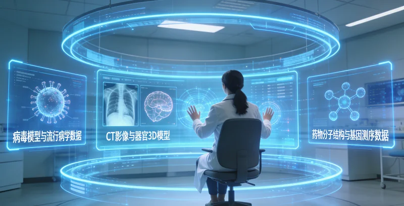 甘南患者与医生共同查看影像与基