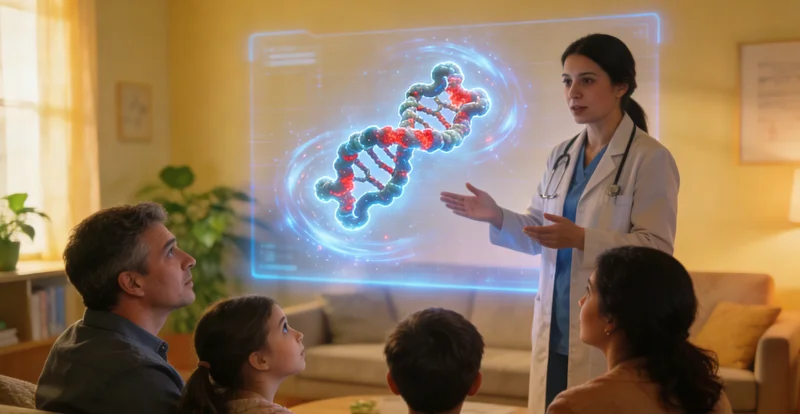 庄河遗传咨询师向家庭讲解BRC