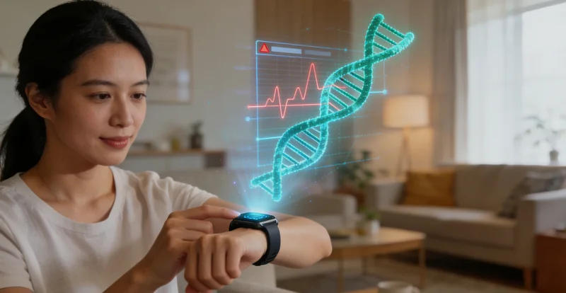 杭锦旗医院医生向患者解释基因检