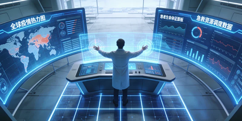 专业基因测序实验室内部工作场景