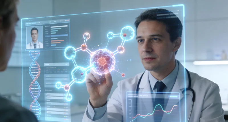 大石桥医生与患者家属讨论基因检