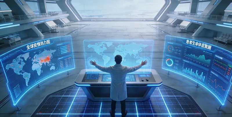 京山基因测序实验室严谨工作场景