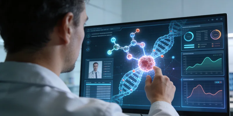 丰城女性查看基因检测报告示意图