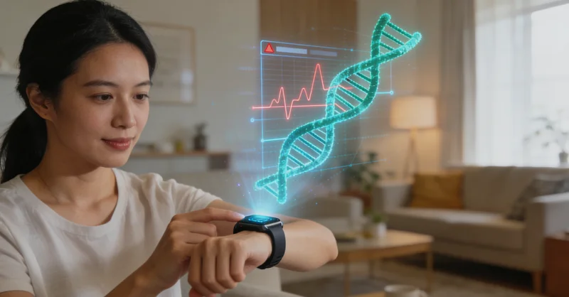 宜宾肺癌患者查看基因检测报告并