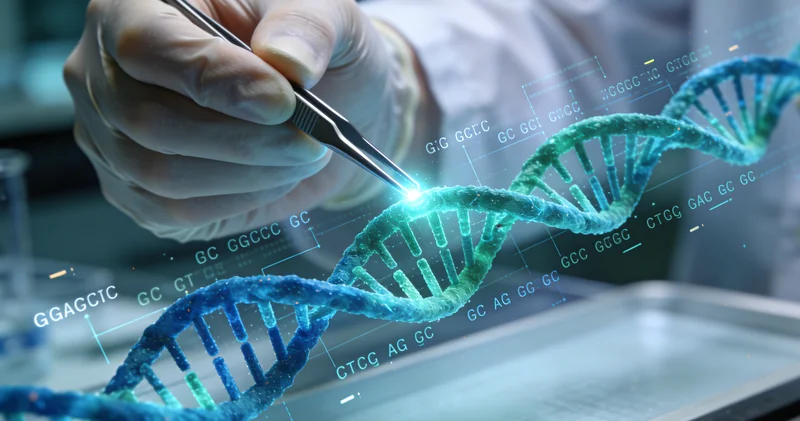 专业基因检测实验室内部工作场景