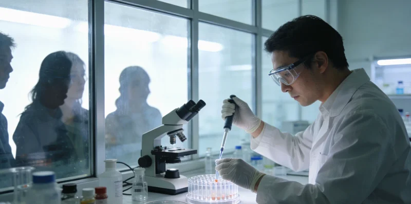 淮北市民查看基因检测报告示意图