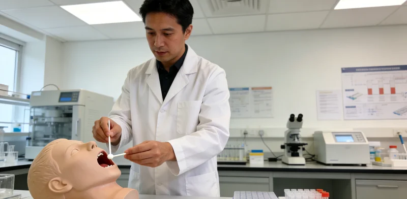 肥城家庭围坐一起讨论健康检测结