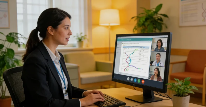 抚州女性在咨询室与医生坦诚沟通