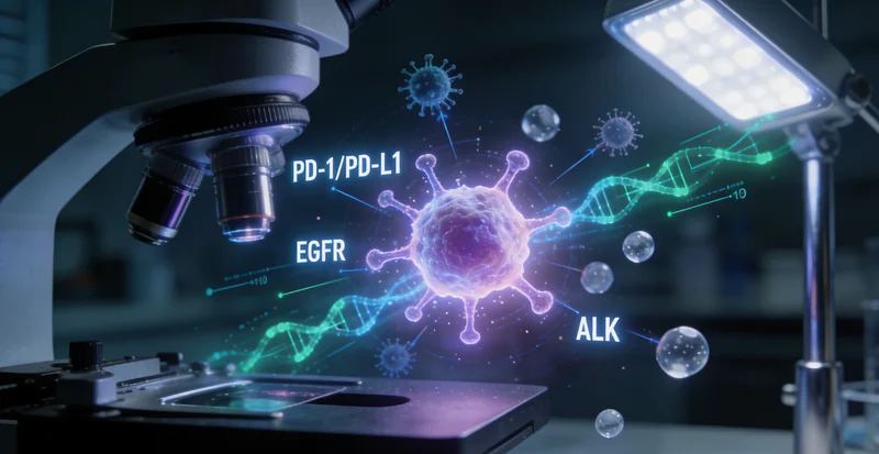 北京肺癌基因检测病理切片分析