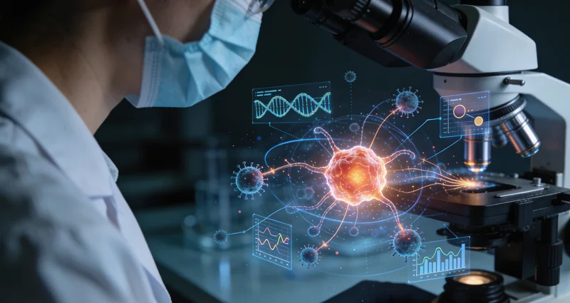苏州实验室技术人员处理肺癌组织