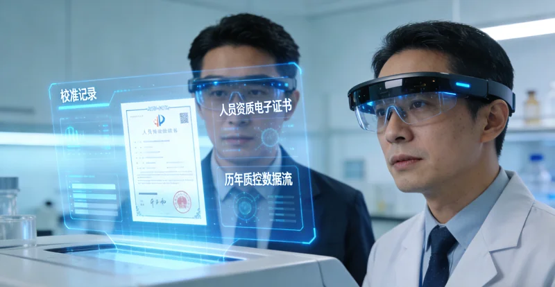 连州家庭成员共同查看健康报告并