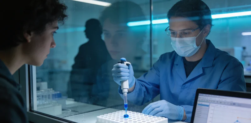 汉中医院护士进行静脉血采样用于