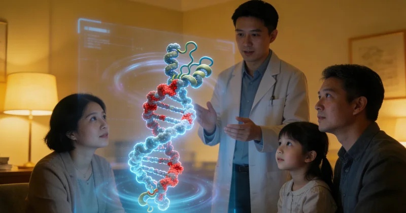 东乌旗遗传咨询师向家庭解释RB