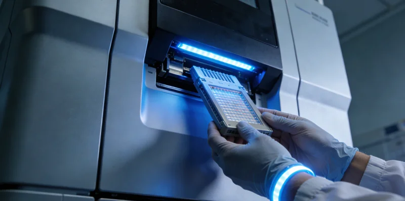 科右中旗家长带孩子进行眼科检查