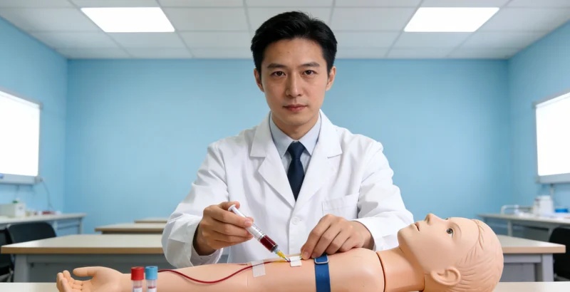 敦煌市民进行基因检测采样-静脉